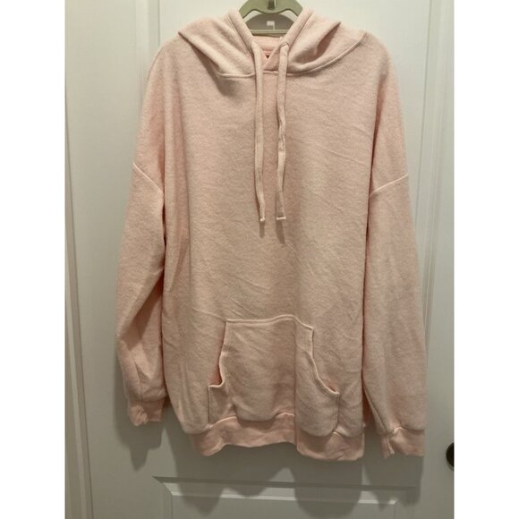 Soft Serve Hoodie Size 3XL Womens Pink Cloud Cotton Drawstring Pockets - Picture 1 of 8